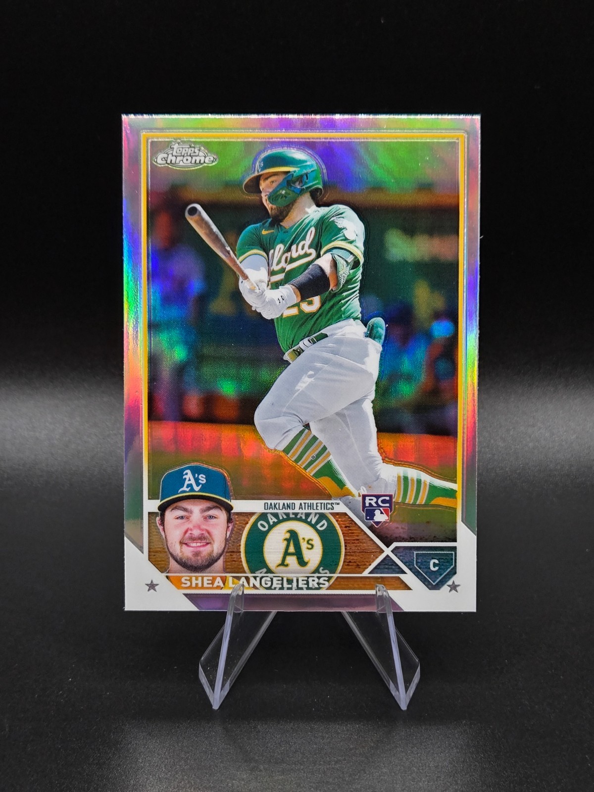 2023 Topps Chrome Refractors #175 Shea Langeliers! A's