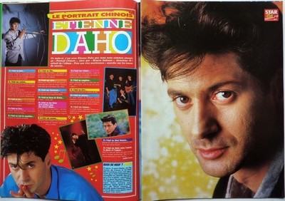ETIENNE DAHO = PRESSENAUSSCHNITT 2 SEITEN 1989 /CLIPPING