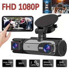 3-Kanal-Dashcam Auto Vorne Hinten und Innen Autokamera G-Sensor Nachtsicht 1080P