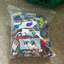 LEGO Mixed Bulk Lot 1kg Multicolour Bricks & Pieces in Polybag Age 4+