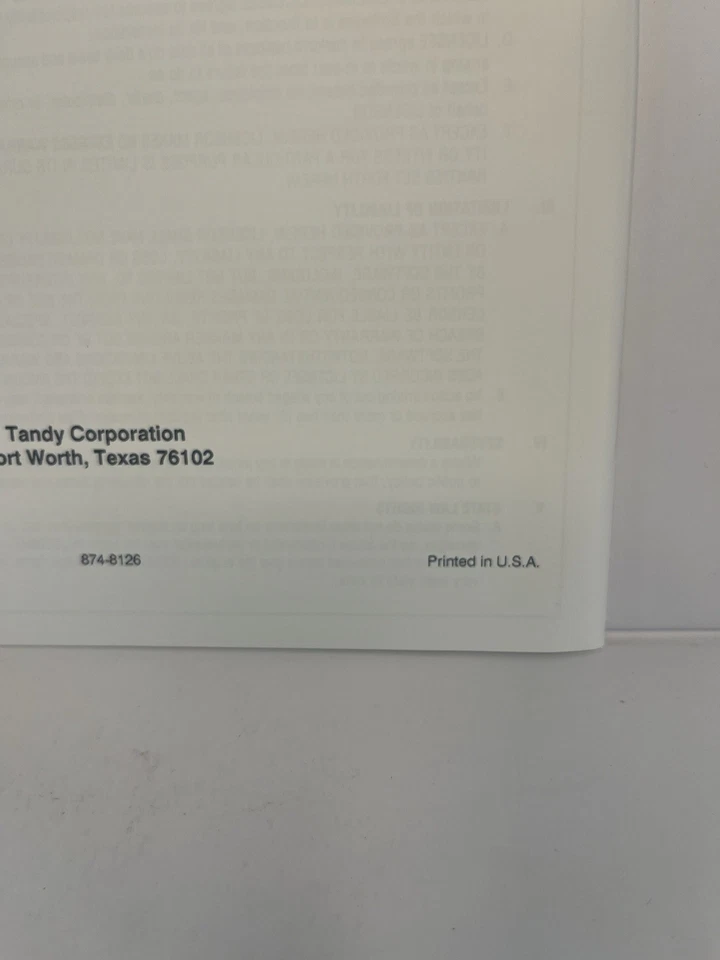 Tandy Music & Sound Manual Deskmate Companion VTG 1988 - Image 3 of 4