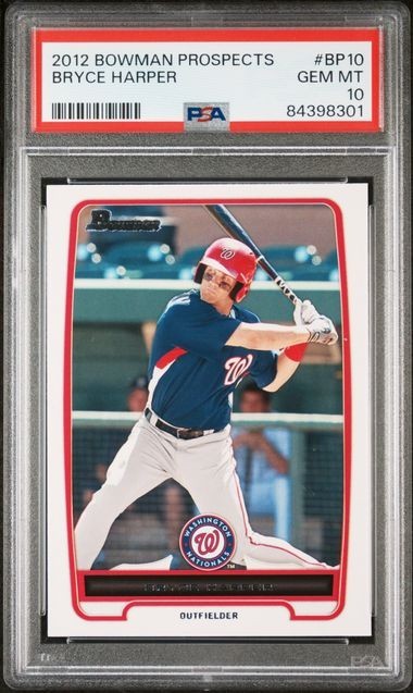 2012 Bowman - Prospects Bryce Harper #BP10 (RC) - PSA 10