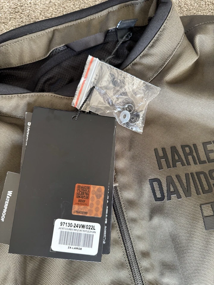 CHAQUETA TEXTIL IMPERMEABLE Harley Davidson mensajero mujer  Foto 3 de 4