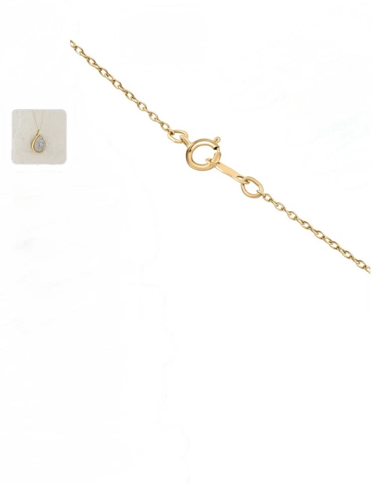 Colar pingente aglomerado de diamantes 18 polegadas 14k sobre esterlina 1 quilate 65 diamantes - Imagem 4 de 4