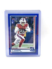 2025 Panini Donruss Press Proof Blue. Ty Johnson. Buffalo Bills