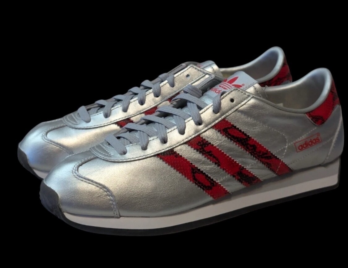 adidas Country Japan Snakeskin Pack - Silver Metallic Scarlet