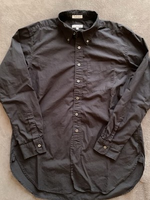 Engineered Garments Long Sleeve Button Down Shirt Men s Size Medium Black USA