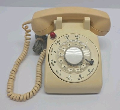 Vintage Stromberg Carlson SC 500L Rotary Dial Desk Telephone 1974 Red Light!