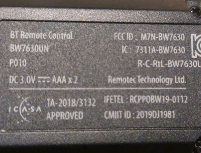 Polycom 2201-52885-001 P010 Bluetooth Remote Control for Studio X & G7500 - Image 2 of 2