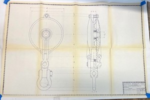 Vintage McKissick Oil Field Block Drawing 2'x3' Full Size Scale 1973 Drilling