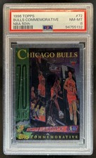 1996-97 Topps Chicago Bulls 72 Wins COMM, NBA at 50 #72 PSA 8