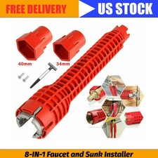 8-in-1 Faucet and Sink Installer Multi Tool Plumbing Repair Removal Tool