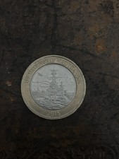 2015 £2 two pound coin Belfast First World War Royal Navy ship 