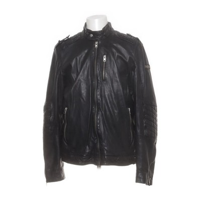 Tigha, Bikerjacke, Herren, Größe: XL, Schwarz, Einfarbig #SBc