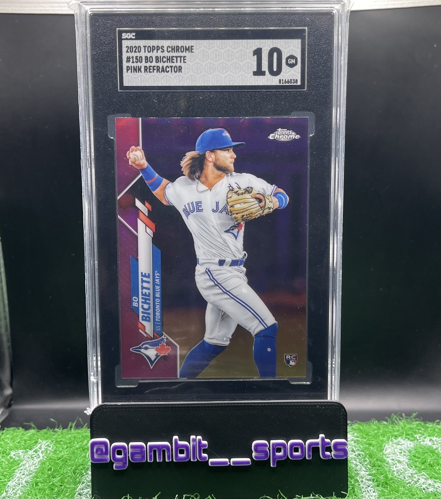 2020 Topps Chrome BO BICHETTE #150 Rookie Pink Refractor SGC 10
