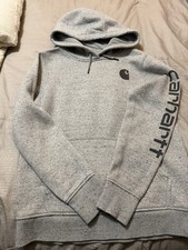 Carhartt Women  s Hoodie S 4-6 Small Discontinued Heather Gray Pullover