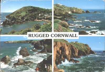 Robuste Cornwall Multi-View Postkarte - John Hinde Original - verschickt