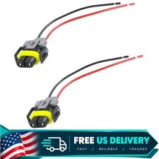 Car Fog Light Wiring Harness Kit H8 H9 H11 Waterproof Pigtail Adapter 2pcs Car Fog Light Wiring Harness Kit H8 H9 H11 Waterproof Pigtail Adapter 2pcs