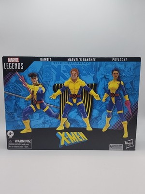 Marvel Legends X-Men 60th Anniversary Figure 3 Pack Gambit Banshee Psylocke Set