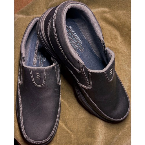 Skechers Relaxed Fit Segment The Search Herren Halbschuhe Schwarz Größe 10,5 Freizeit - Bild 2 von 6