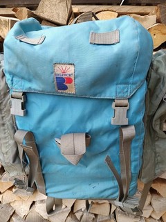 BigPack Rucksack weit und hoch gewandert vintage ca. 30 ltr 2 Seitentaschen