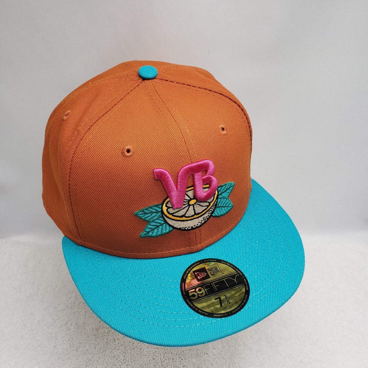 New Era Vero Beach Dodgers MILB Bahama Breeze Fitted Hat Cap Size