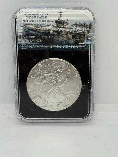 1998 American Silver Eagle Uncirculated Bullion $1 Coin Harry S Truman