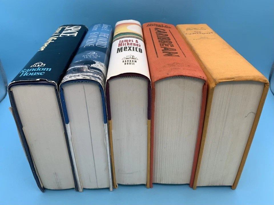 VINTAGE  James A. Michener Lot of 5 Hardcover Books- Some First Editions Foto 2 de 4