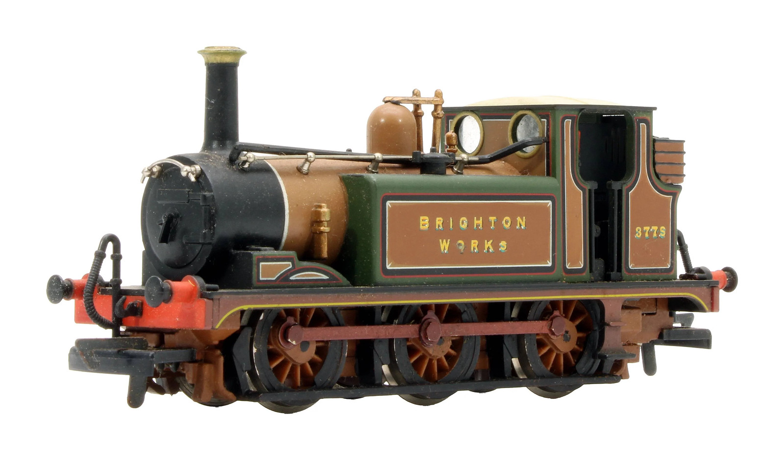 DAPOL 'OO GAUGE' D102 LBSC YELLOW/BROWN TERRIER 377S 'BRIGHTON WORKS' STEAM LOCO