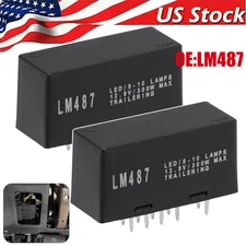 2×Warning LED Flasher Relay Turn Signal For 2003-07 Chevrolet/Tahoe/GMC/Hazard