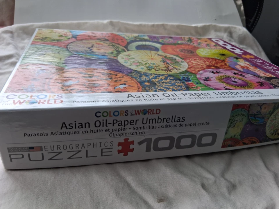 Eurographics Colors of the World 1,000 Piece Puzzle Asian Oil Paper Umbrellas - Image 2 of 4
