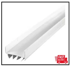 36 In. White Vinyl U-shape Screw-on Under Door Seal | Building Products Bottom