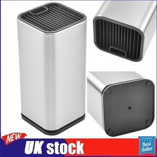 New Stainless Steel Knife Block Set Kitchen Knives Organizer Holder Storage Rack