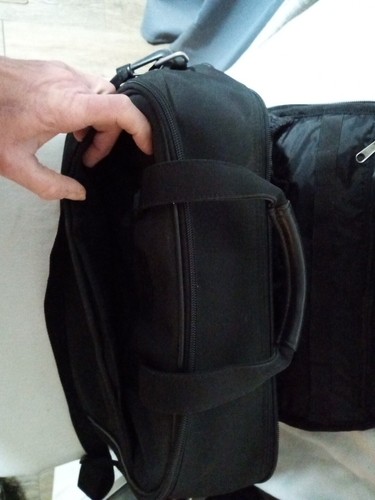 Travelon Organizer Portfolio Business Briefcase Nylon Compartments Pocket Makeup - Picture 9 of 13