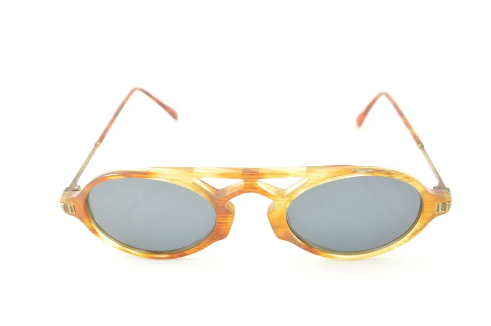 New Authentic Alain Delon 3143 1 80s Vintage Brown Plastic Sunglasses Sunwear - Image 2 of 4