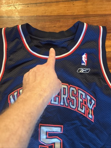 Camiseta Reebok NBA número 5 KiDD talla 2 XL vintage usada - Imagen 6 de 10