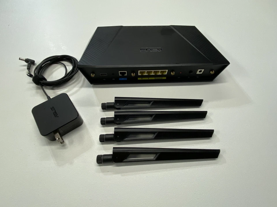 ASUS RT-AC87R  AC2400 4x4 Dual Band Wireless Wi-Fi Gigabit Router 2.4GHz 5.0GHz - Image 4 of 4