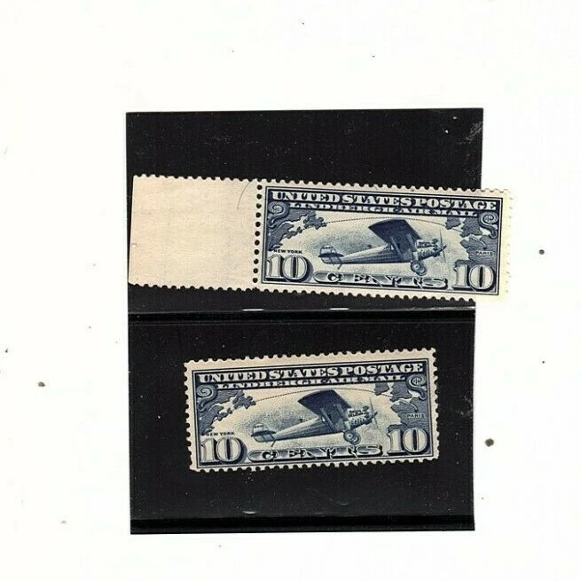 US stamps C10 4 stamps Spirit of St. Louis & Route 10¢ MNH (mb16 - Image 2 of 2