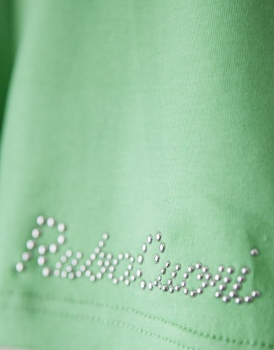 Girls Green Cotton Shorts by Italian designer Rubacuori - Picture 3 of 3