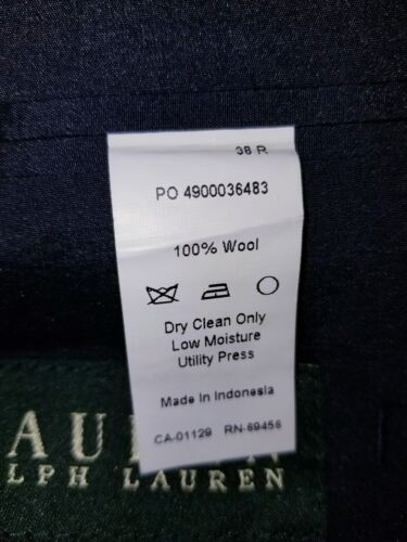 Nuevo 38R Ralph Lauren Polo Botón Dorado Lana Azul Marino Blazer Chaqueta Abrigo Deportivo - Imagen 5 de 9