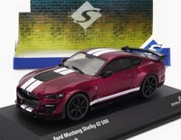 Solido 1/43 Ford Mustang Shelby GT500 Coupe 2020 Lila Statisches Modell Diecast