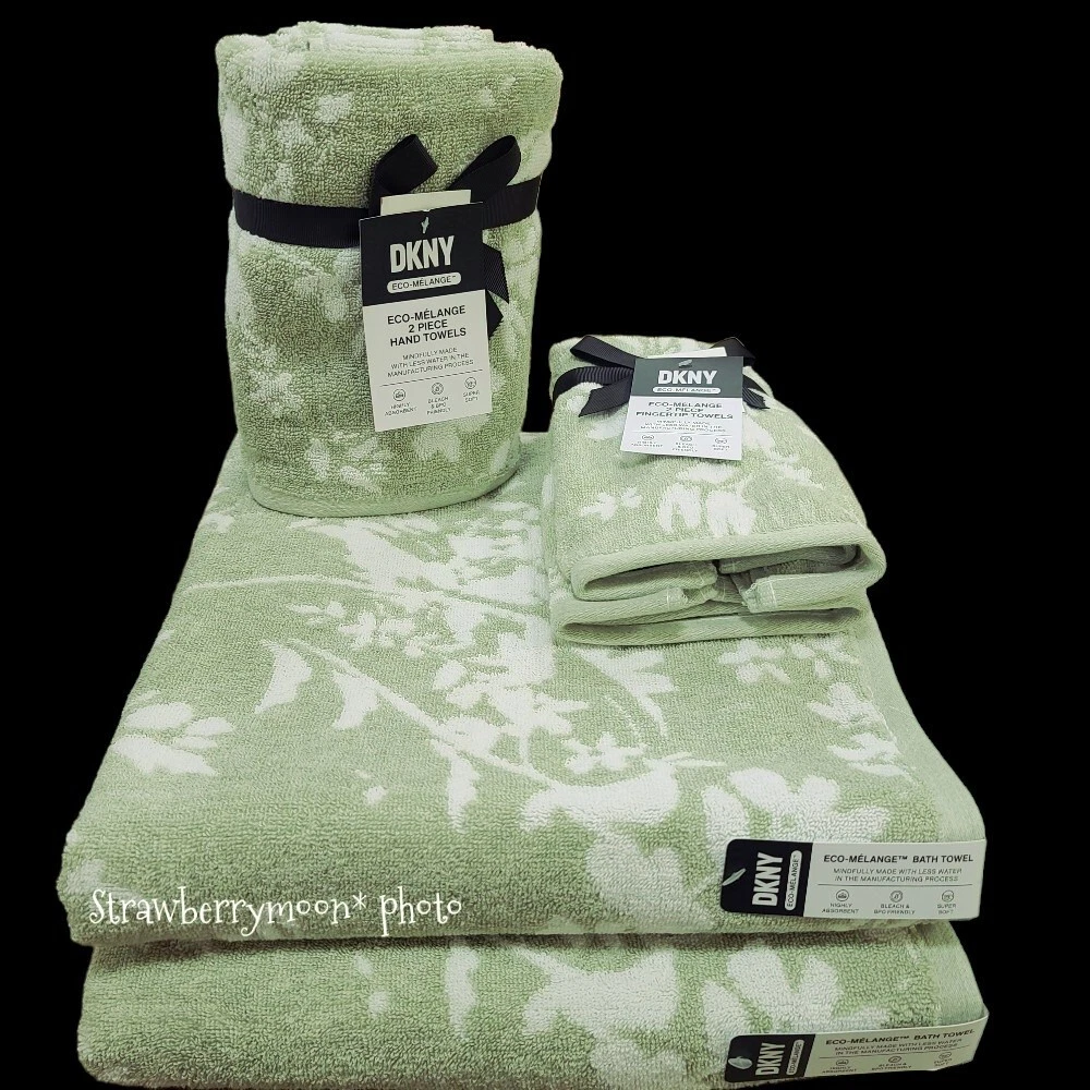 dkny floral towels
