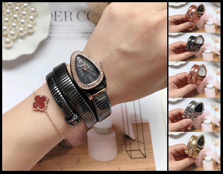 NEW Luxury Snake Bracelet Watch Cool Serpentine Retro Watches Jewelry For  Women