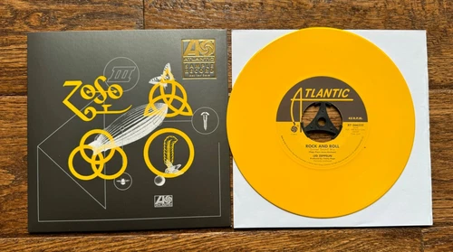Led Zeppelin rock and roll 7" rsd 2018 yellow vinyl promo