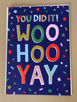 Woo Hoo You Did It Amazon.com: Woohoo You Did It Banner Congrats
