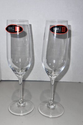 Two (2) Riedel Ouverture Champagne Glasses ~ Made in Germany Crystal Flutes