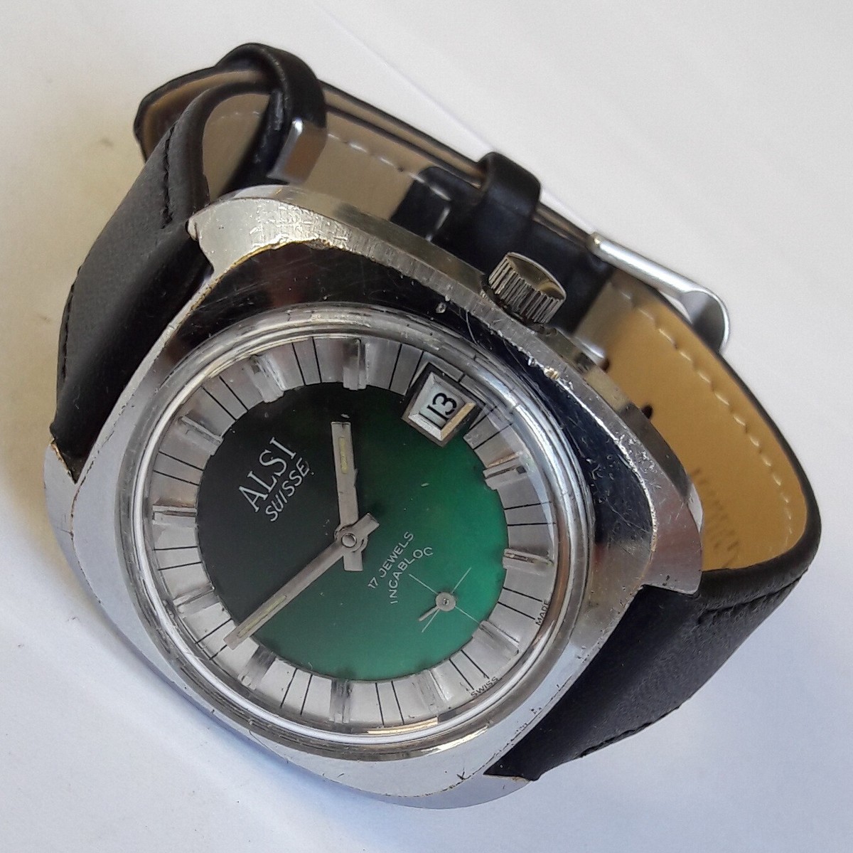 Vintage ALSI Suisse Date Military Quality UT6425
