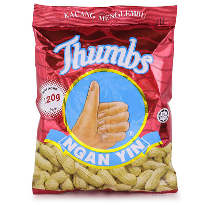 3X NGAN YIN Hand Thumbs Brand Original Classic Roasted Groundnut -DHL