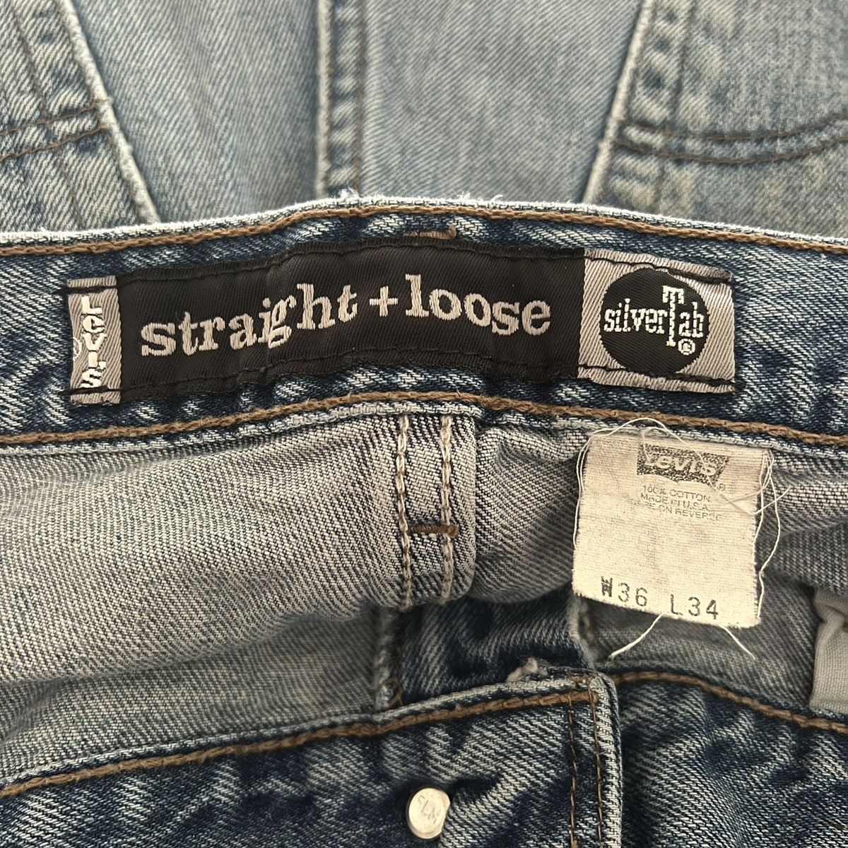 silverTab baggy LEVI'S / W36 L34