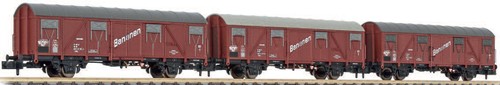 Liliput N 260144 Wärmeschutzwagen Set, Bananen, gealtert, DB Güterwagen_  N1302 | Zustand: Gebraucht